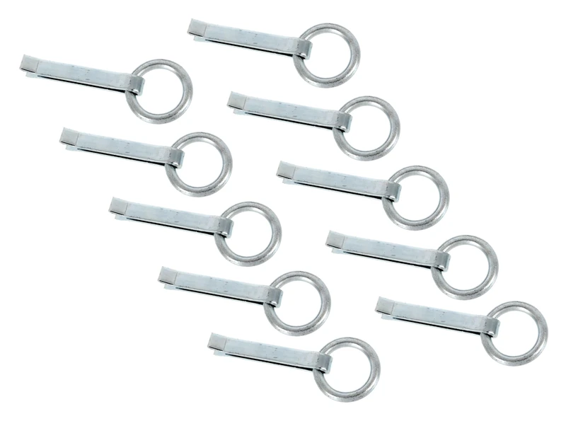 Alberts 863647 Mounting Ring | Galvanised Blue | for Walling | 170 mm x 65 mm | Set of 10 - Image 1