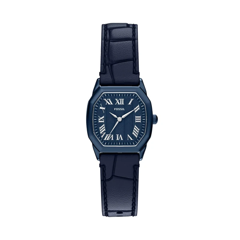 Fossil Harlow Women's 27MM Blue Stainless Steel Watch, ES5481