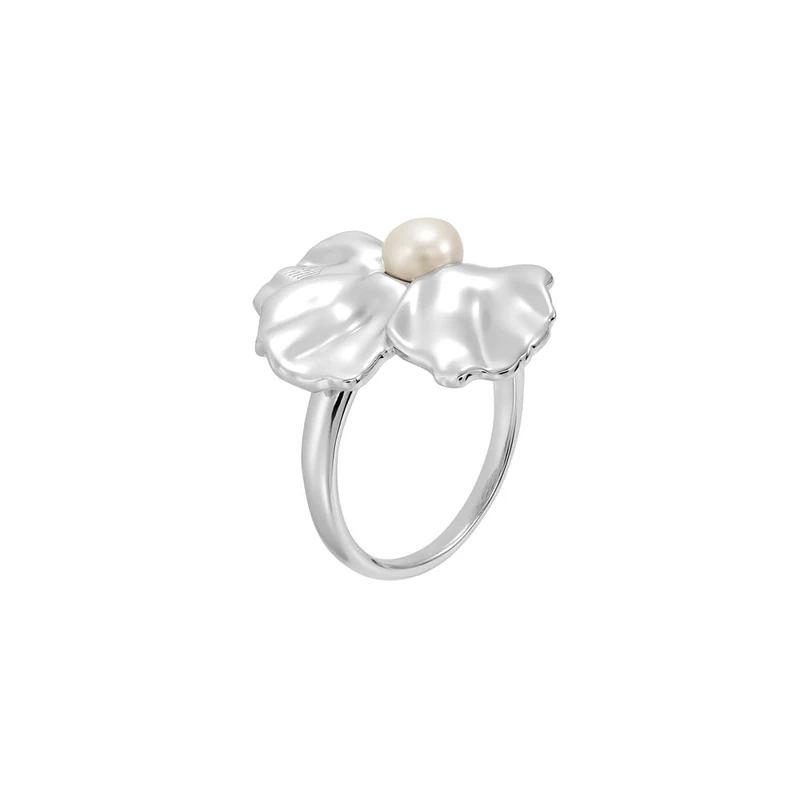 Emporio Armani Women's Silver-Tone Ring,EGS33450406.5