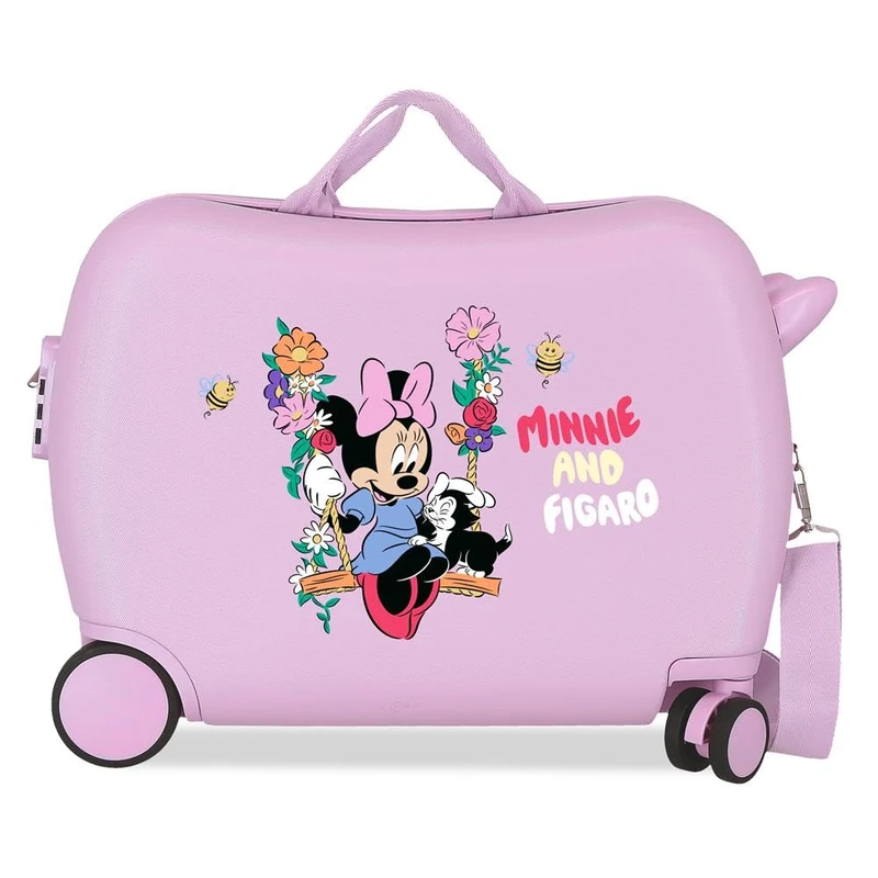 Disney Joumma Minnie Cute & Fun Children's Suitcase Lilac 50x38x20 cm Hard-Shell ABS Side Combination Lock 34L 2.1kg 2 Double Wheels Hand Luggage