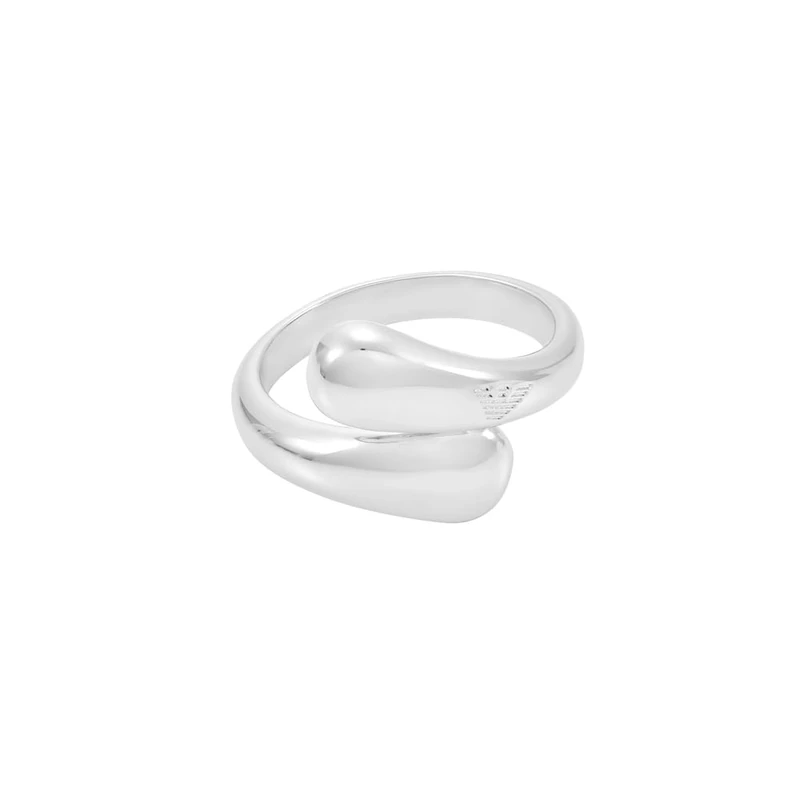 Emporio Armani Women's Silver-Tone Ring,EGS33410405.5