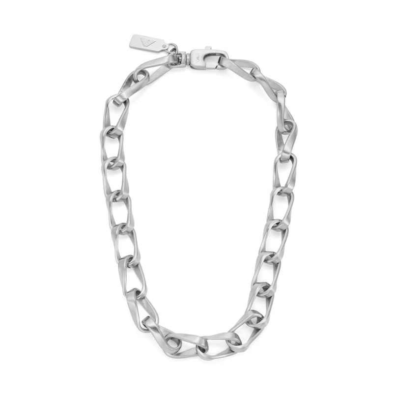 Emporio Armani Men's Silver-Tone Necklace, EGS3301040