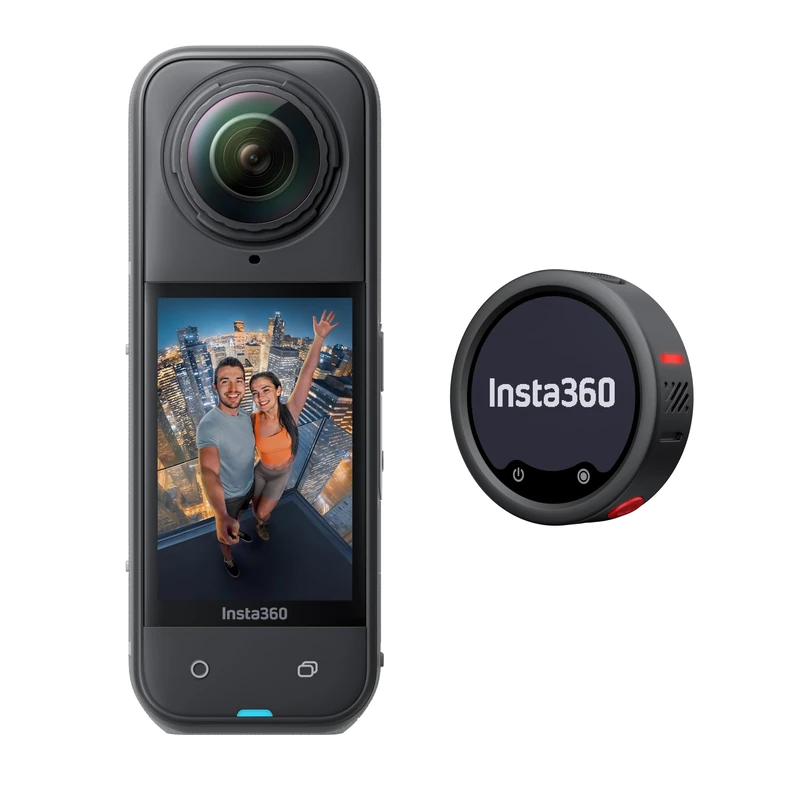Insta360 X5 Standard Bundle + Mic Pro – Waterproof 8K 360° Action Camera with Mic Pro Wireless Microphone System, 32-Bit Float Audio & AI Noise Reduction