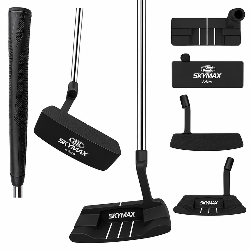 Skymax M25 Blade Putter Left Hand 35” Steel Shaft Golf Putter with Headcover - Image 1