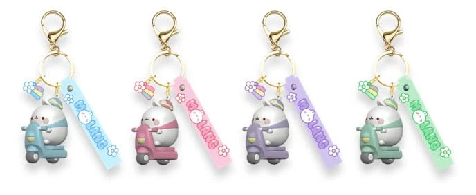 Molang Scooter Series Keyring Display (12) - Image 1