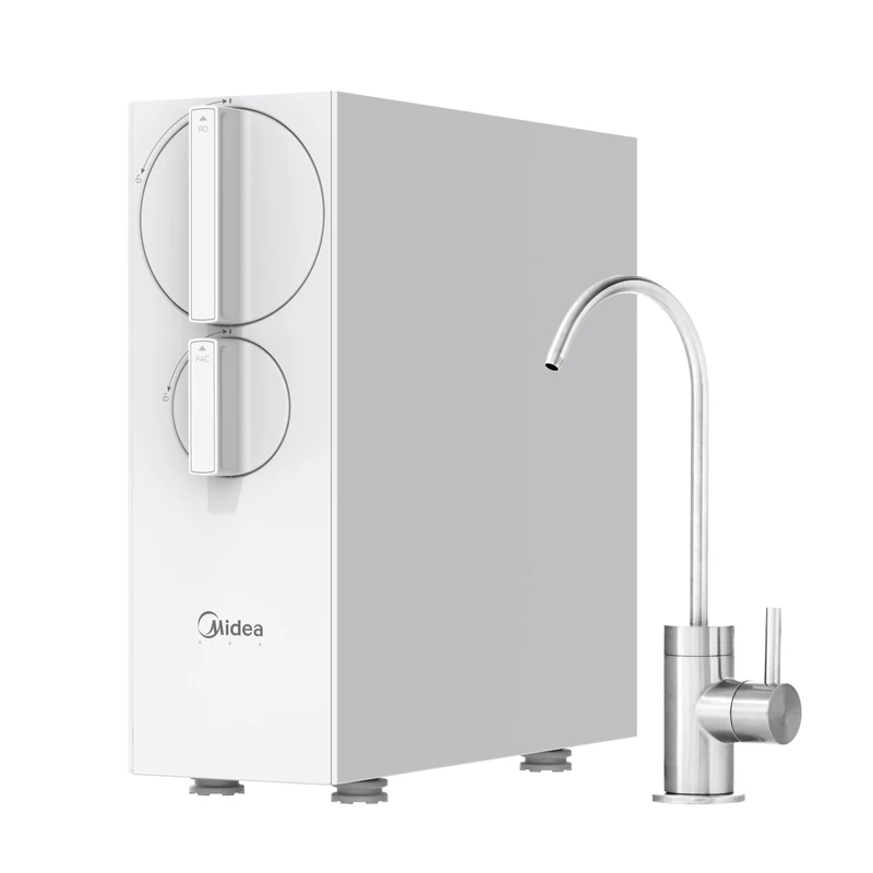 Midea MRO2489-600G 4 Stage Reverse Osmosis Water Filtration System with Tap, NSF Certified, 600G Fast Flow Ratio, 2:1 Purified Water/Drain Ratio