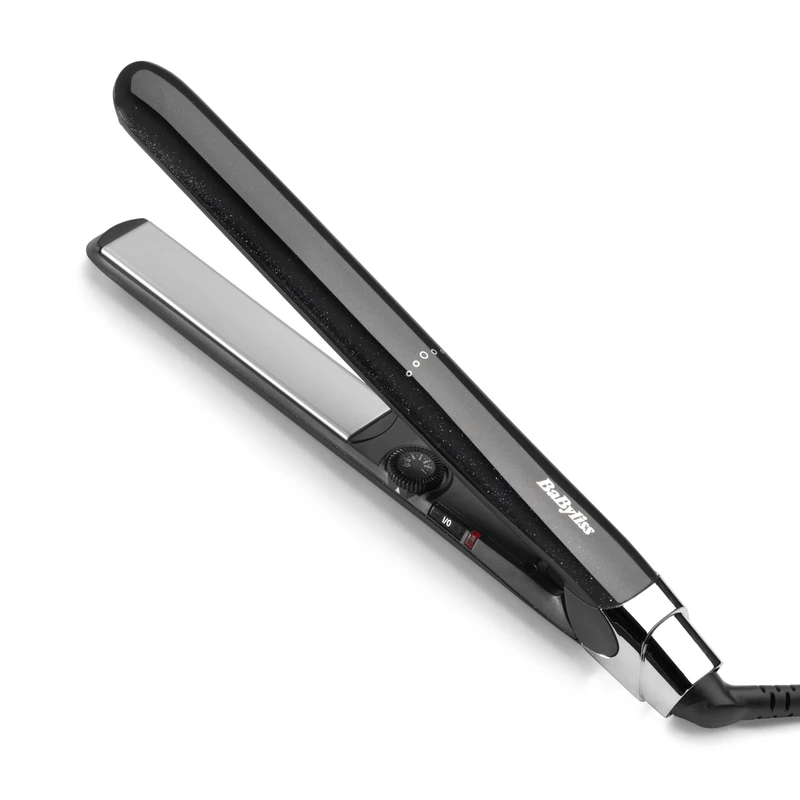 BaByliss Midnight Shine Hair Straightener, Titanium-Ceramic Plates, Long Styling Plates, 13 Heat Settings (170–235°C), Fast Heat Up, Frizz Control Shine Finish, ST590U - Image 1