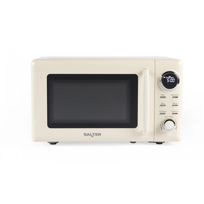 Salter Retro Digital Microwave, 20L, 800W, Cream - Image 1