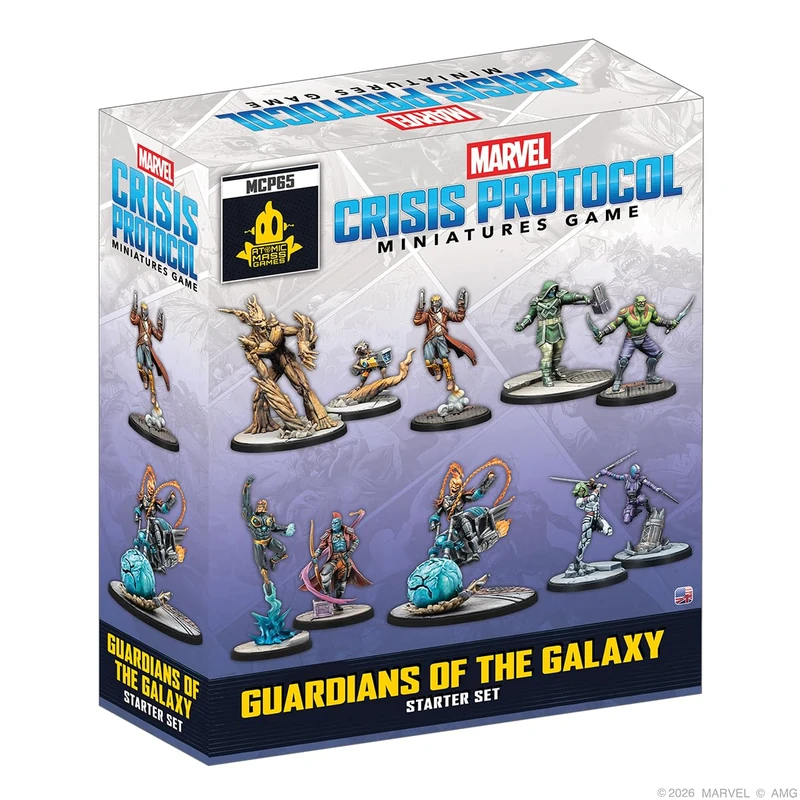 Asmodee | Marvel: Crisis Protocol Guardians of The Galaxy Starter Set | Miniatures Game | Ages 14+ | 2 Players | 90 Minutes Playing Time