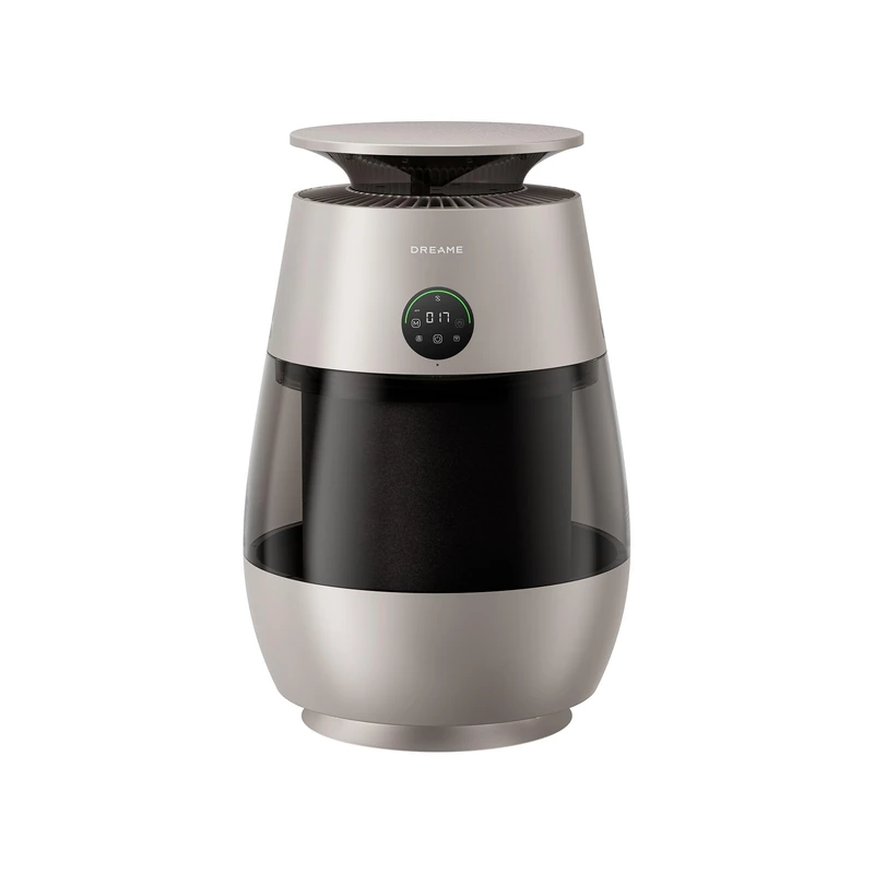 dreame Pet Air Purifier AP10 360° High Negative Pressure Air Return System, 5-stage Purification Captures Hair and Odors, Transparent Compartment, Curved top, Eco-ambient Light, App Controlled - Image 1
