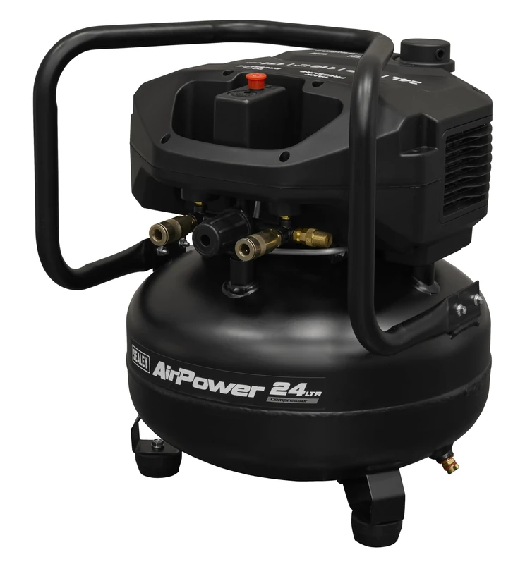 Sealey 24L Oil Free Belt Drive Vertical Compressor 2hp - SAC24V
