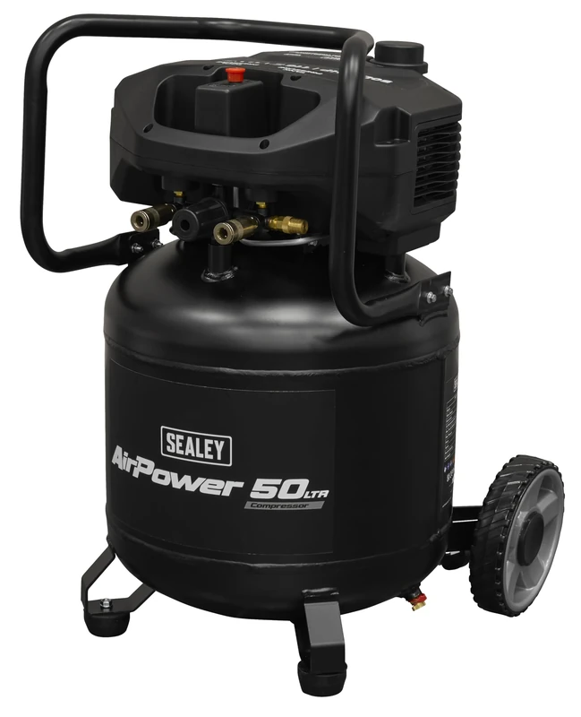 Sealey 50L Oil Free Belt Drive Vertical Compressor 2hp - SAC50V