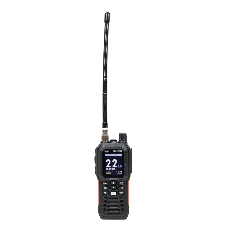 Portable CB radio station PNI Escort HP 102 multi standard, 4W, 12V-24V, AM-FM, NRC, Dual Watch, Roger Beep, ASQ SQ adjustable, VOX