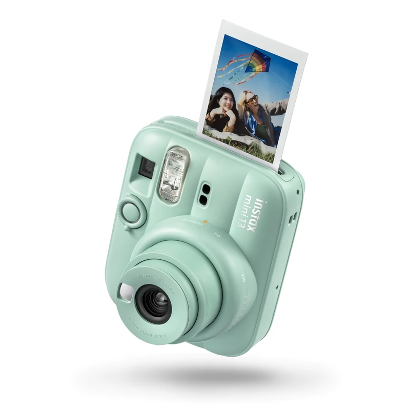 instax mini 13 instant camera with built-in Automatic flash, built-in selfie mirror, close up mode and self-timer, Lagoon Green