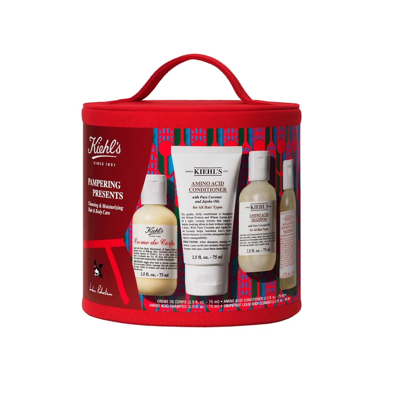 Kiehl's Pampering Presents Gift Set, cleansing and moisturizing hair and bodycare