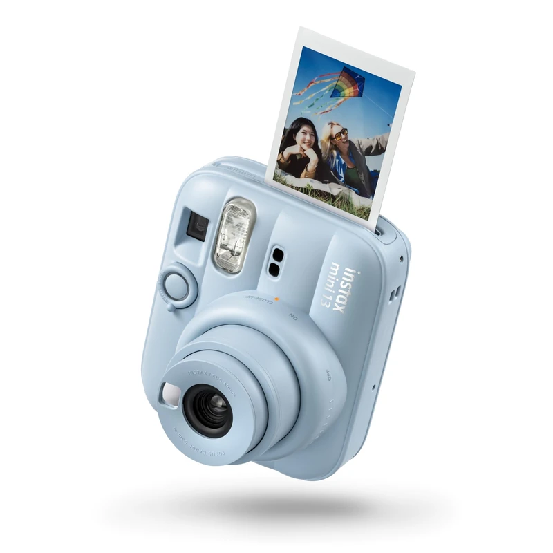 instax mini 13 instant camera with built-in Automatic flash, built-in selfie mirror, close up mode and self-timer, Frost Blue