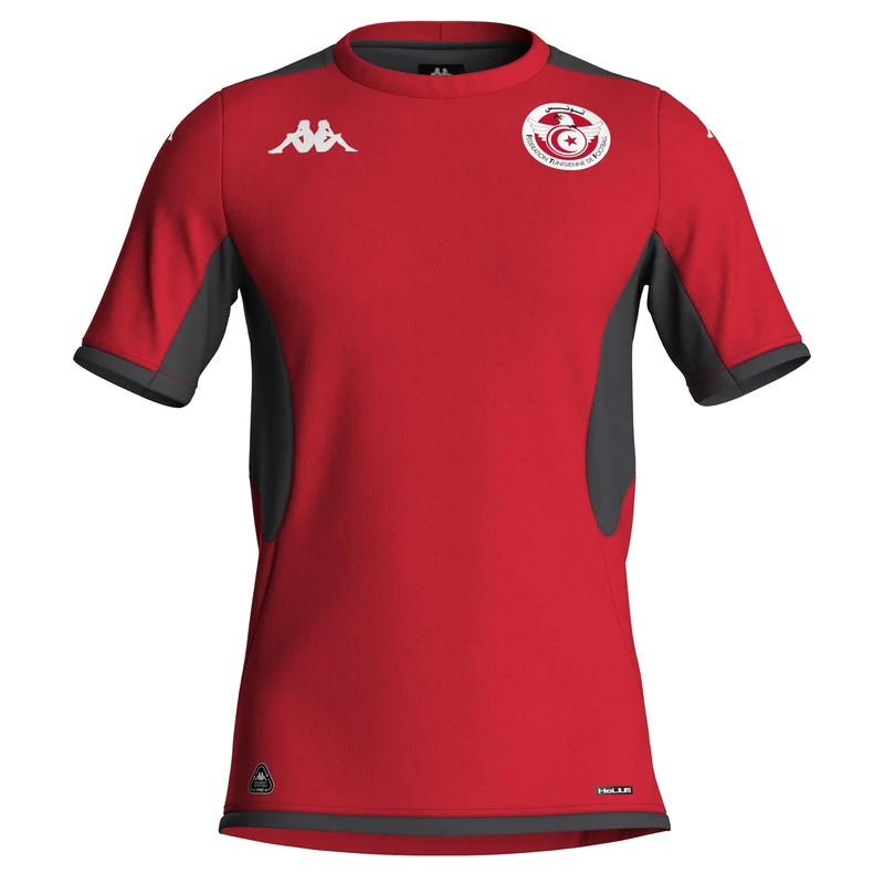 Kappa Mokiba Pro 2 Tunisia Football Training Shirt Man | Recycled Polyester Hydro-Way | Slim Fit | Kappa GARA 2026/27