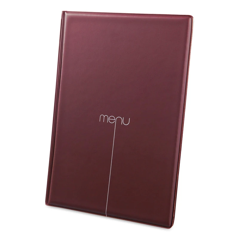 DAG Risto Menu A4 | 4+2 Envelopes | Colour Bordeaux, Non-Toxic PVC, 31.3 x 22.6 x 0.7 cm, 8 Sheets (Pack of 6) - Image 1