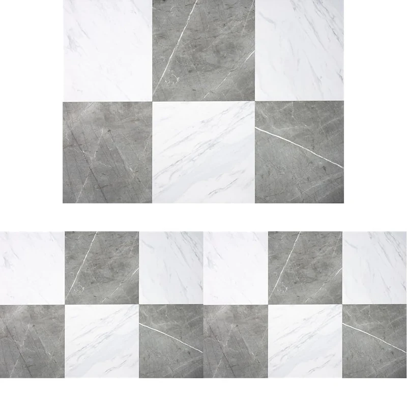 Chris Loves Julia FloorPops 12-in by 12-in Grey & White Marble Bonneville Peel & Stick Floor Tiles (Pack of 3) - Image 1