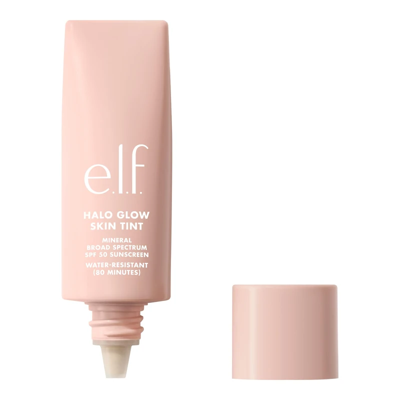 e.l.f. Halo Glow Skin Tint SPF 50, Tinted Moisturiser For Light, Buildable Coverage, Creates A Natural Glow, Vegan & Cruelty-Free, 5 Light Warm (Pack of 6)