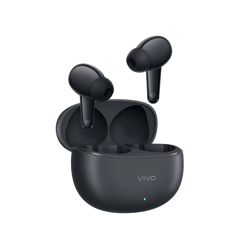 vivo Buds Pro Wireless Earphones, 55dB AI Adaptive Noise Cancellation, 55 Hours Battery Life, Spatial Audio, BT 6.1 Dual Connection, IP54 Waterproof, 4.2g, Black