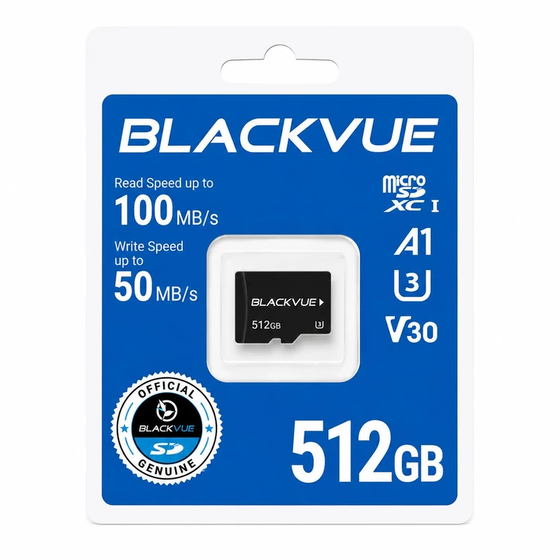 BlackVue Official 512GB microSD Memory Card for Dash Cams – UHS-I U3 High Speed High Endurance Card for BlackVue Dashcams