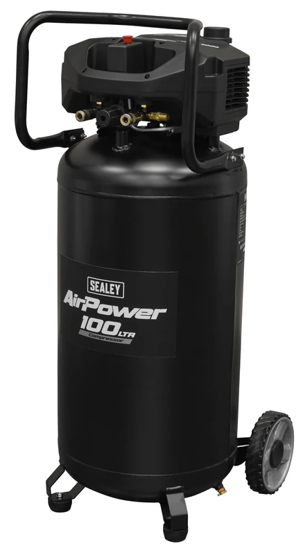 Sealey 100L Oil Free Belt Drive Vertical Compressor 2.5hp - SAC100V