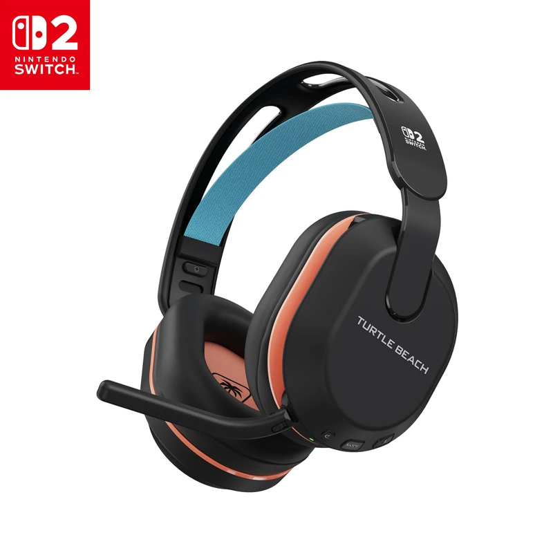Turtle Beach Stealth 500 Black Wireless Gaming Headset with up to 40hr Battery and Bluetooth. Officially Licensed for Nintendo Switch 2.