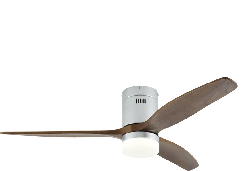 Corberó – Ceiling Fan with LED Light 132 cm | CVTGHC3 | Silent | 6 Speeds | Nordic Design | Timer | Remote Control | Summer Mode - Winter | Dark Wood Blades