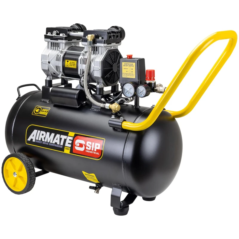 SIP AIRMATE 110V Oil-Free Air Compressor 50L 2hp Direct Drive Low Noise