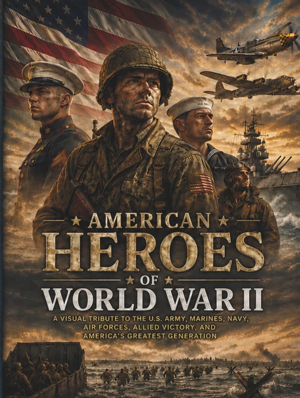 American Heroes of World War II: A Visual Tribute to the U.S. Army, Marines, Navy, Air Forces, Allied Victory, and America's Greatest Generation (The Americana Sign Archive)