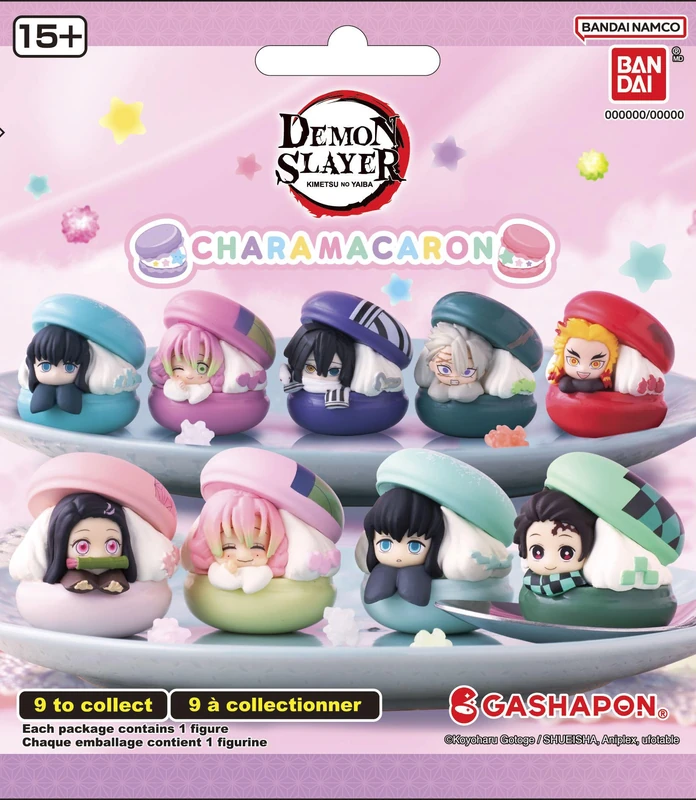 Demon Slayer Gashapon Blind Packs Mini Figures 4 cm Chara Macaron Display (24) - Image 1