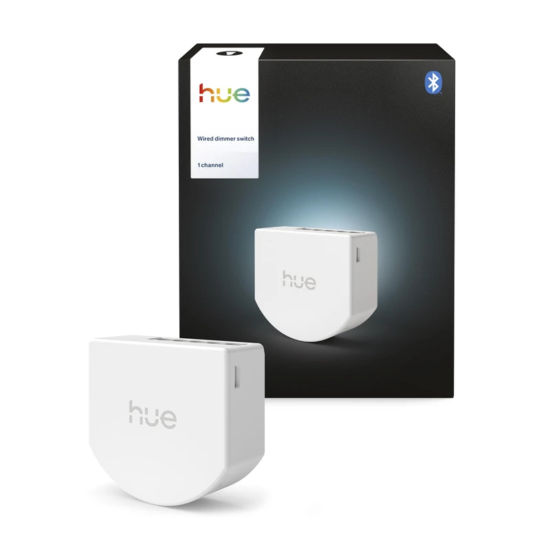 Philips Hue Wired On/Off Switch, 1 Pack, 1 Channel, Make Non-Smart Lights Smart, Timers and Schedules, Reliable Connection, App, Voice Commands, Works with Apple Home, Google Home, Alexa