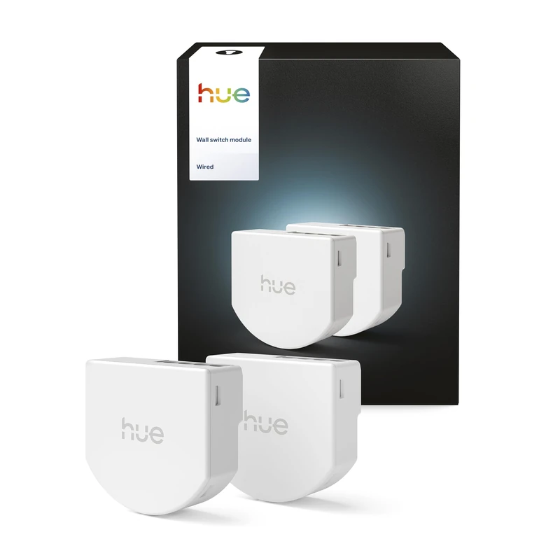 Philips Hue Wired Wall Switch, 2 Pack, White