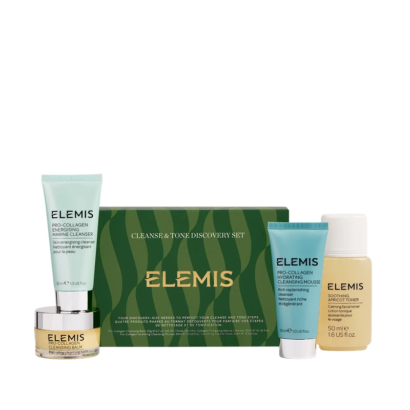 ELEMIS Gift Set for Women, Christmas Cleanse & Tone Discovery Collection (Worth £56)