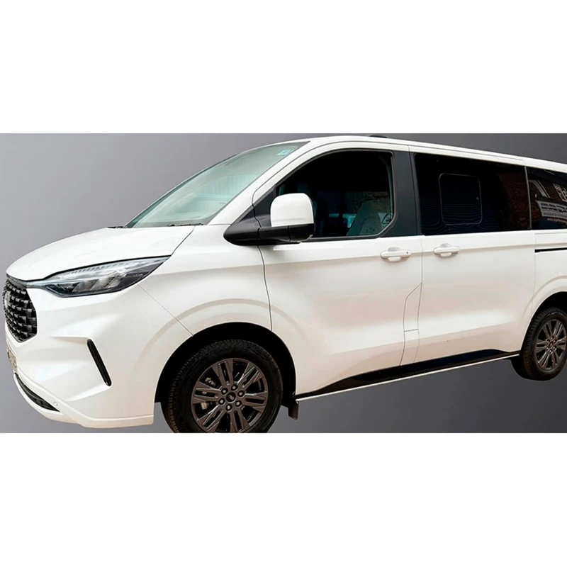 RGM Set Body Moulding Covers compatible with Volkswagen Transporter T7 2024- & Ford Transit/Tourneo Custom 2023- Short Wheel Base - Gloss Black
