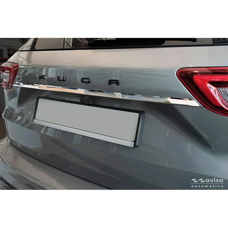 Avisa Chrome Stainless Steel Tailgate Trim compatible with Ford Kuga III 2019-2024 & Facelift 2024- - Image 1