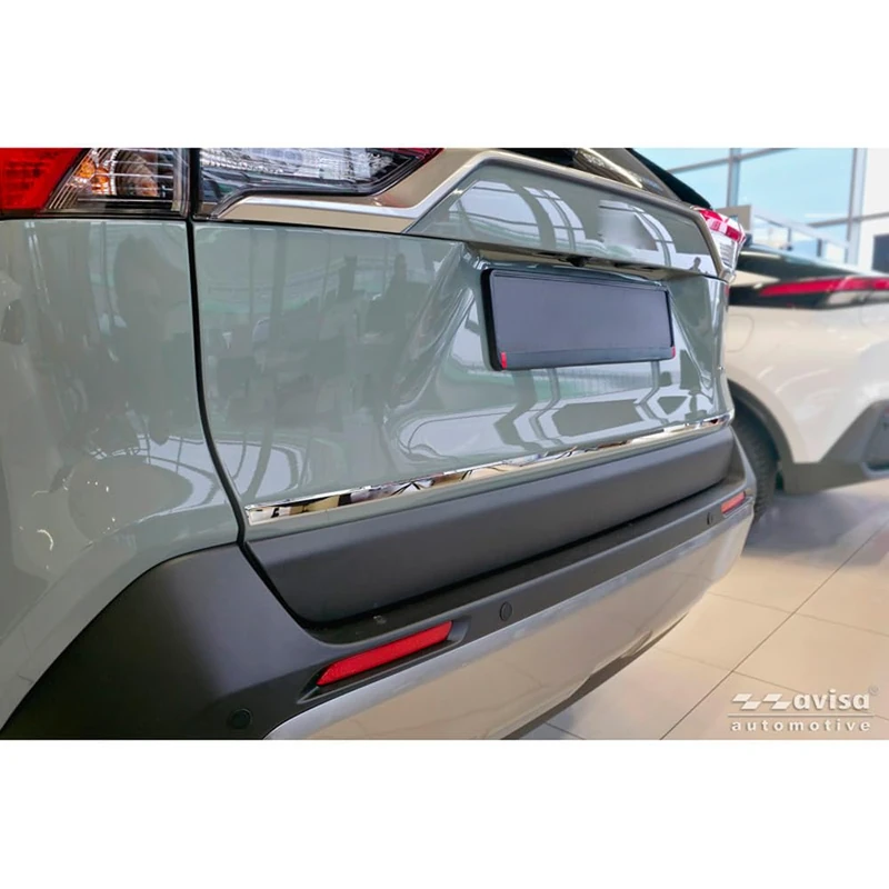 Avisa Chrome Stainless Steel Tailgate Trim compatible with Toyota RAV4 V (A5) 2018- - Image 1