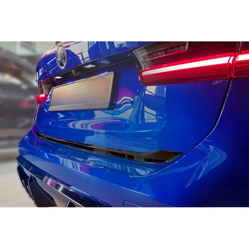 Avisa Black Chrome Stainless Steel Tailgate Trim compatible with BMW 3-Series Touring (G21) M-Sport Facelift 2022-