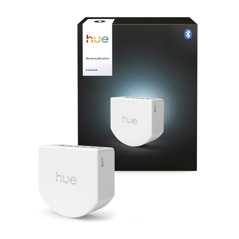 Philips Hue Wired Wall Switch, 2 Pack, Keep Your Hue Lights Reachable, Custom Controls, No Batteries, Reliable Connection, App, Voice Commands, Works with Apple Home, Google Home, Alexa - Image 1