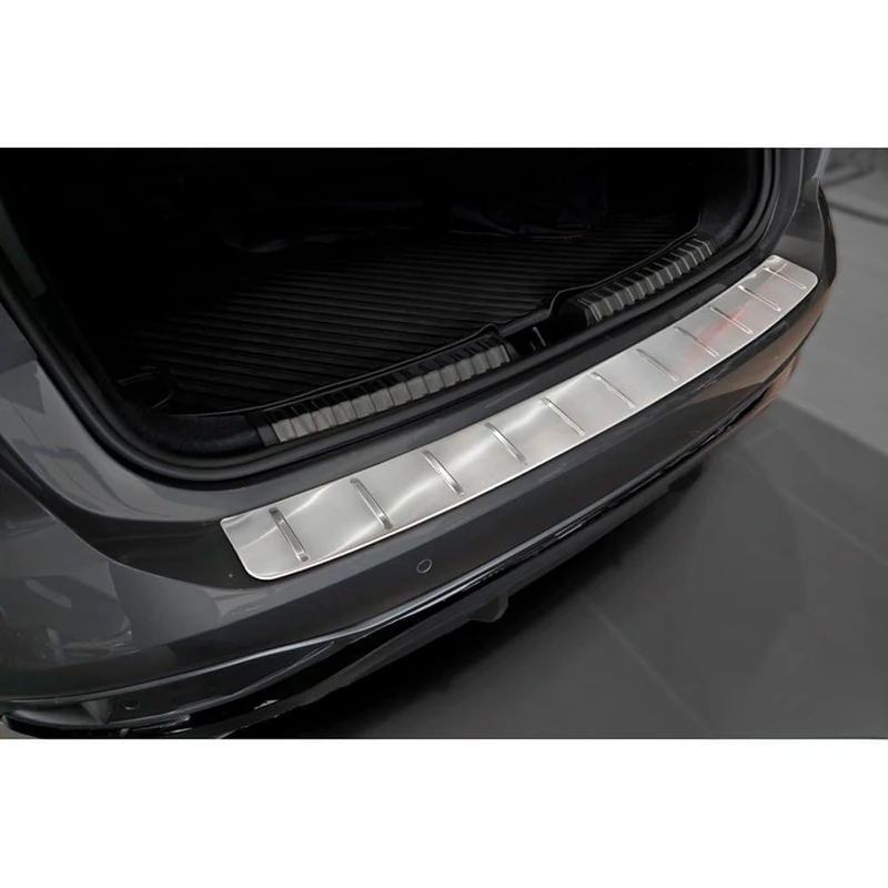 Avisa Stainless Steel Rear Bumper Protector compatible with Audi A6 (C9) Avant S-Line 2025- - Silver - Image 1
