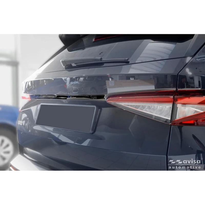 Avisa Black Chrome Stainless Steel Tailgate Trim compatible with Skoda Elroq 2025-