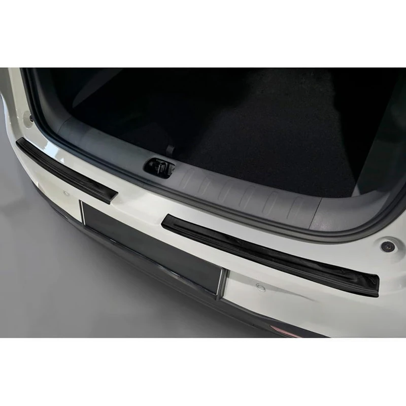 Avisa Stainless Steel Rear Bumper Protector compatible with Leapmotor B10 2025- - Black - 2-pieces