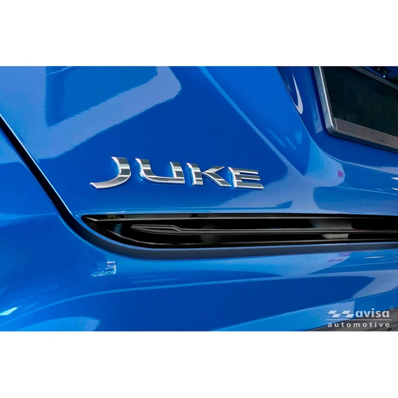 Avisa Black Chrome Stainless Steel Tailgate Trim compatible with Nissan Juke II (F16) 2019- - Image 1