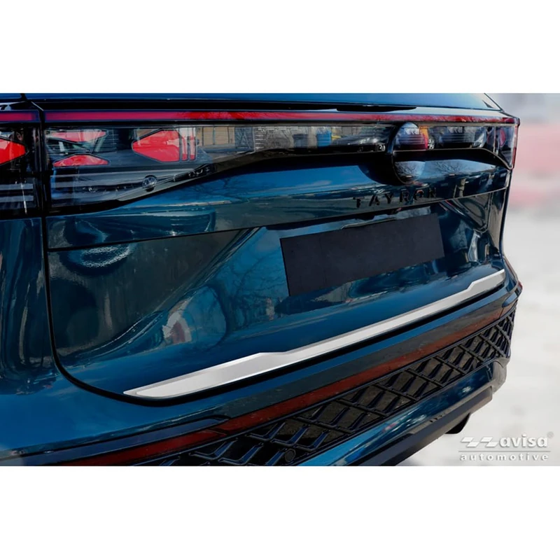 Avisa Brushed Stainless Steel Tailgate Trim compatible with Volkswagen Tayron (R41) 2024-