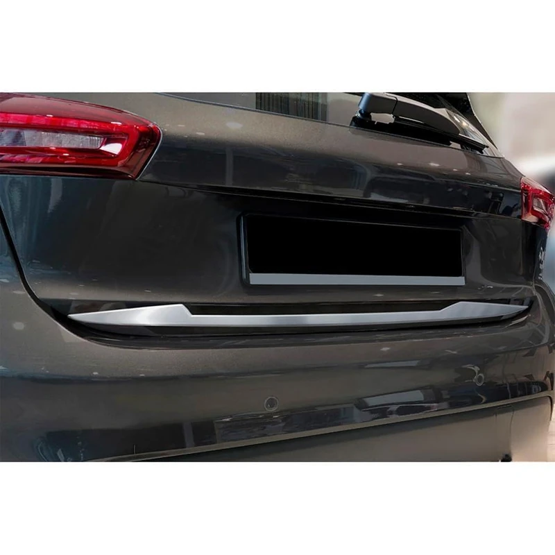 Avisa Brushed Stainless Steel Tailgate Trim compatible with Ford Focus IV HB 2018-2021 & Facelift 2021- - Image 1