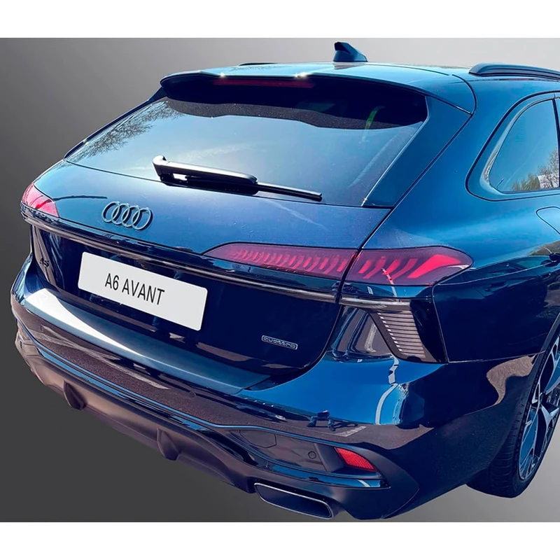 RGM ABS Rear bumper protector compatible with Audi A6 Avant (S-Line/Sport/E-Hybrid/Edition 1) 2025- Black