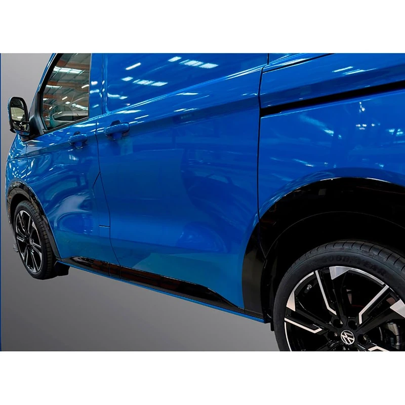 RGM Set Body Moulding Covers compatible with Volkswagen Transporter T7 2024- & Ford Transit/Tourneo Custom 2023- Short Wheel Base - Gloss Black