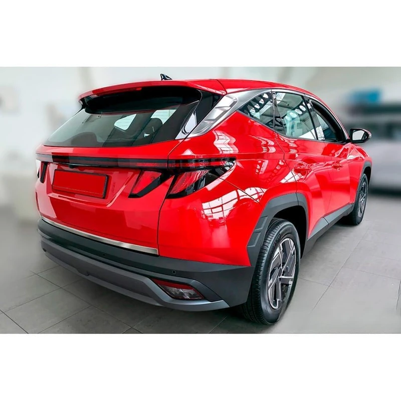 Avisa Brushed Stainless Steel Tailgate Trim compatible with Hyundai Tucson IV 2020-2024 & Facelift 2024-