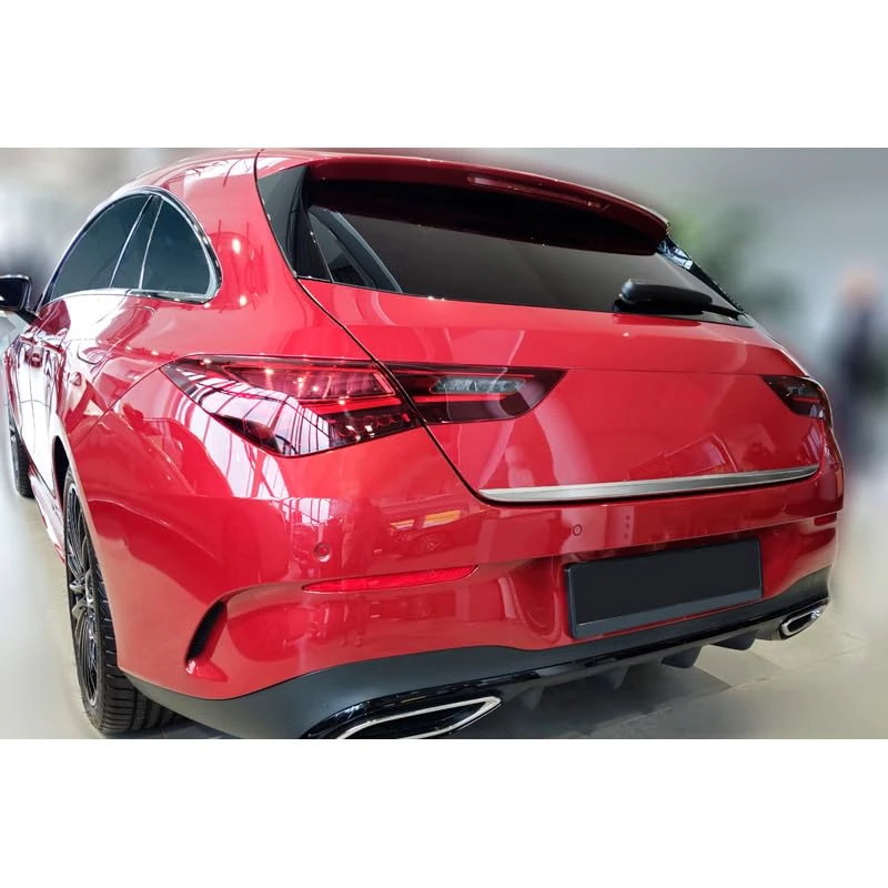 Avisa Brushed Stainless Steel Tailgate Trim compatible with Mercedes CLA Shooting Brake (X118) 2019-
